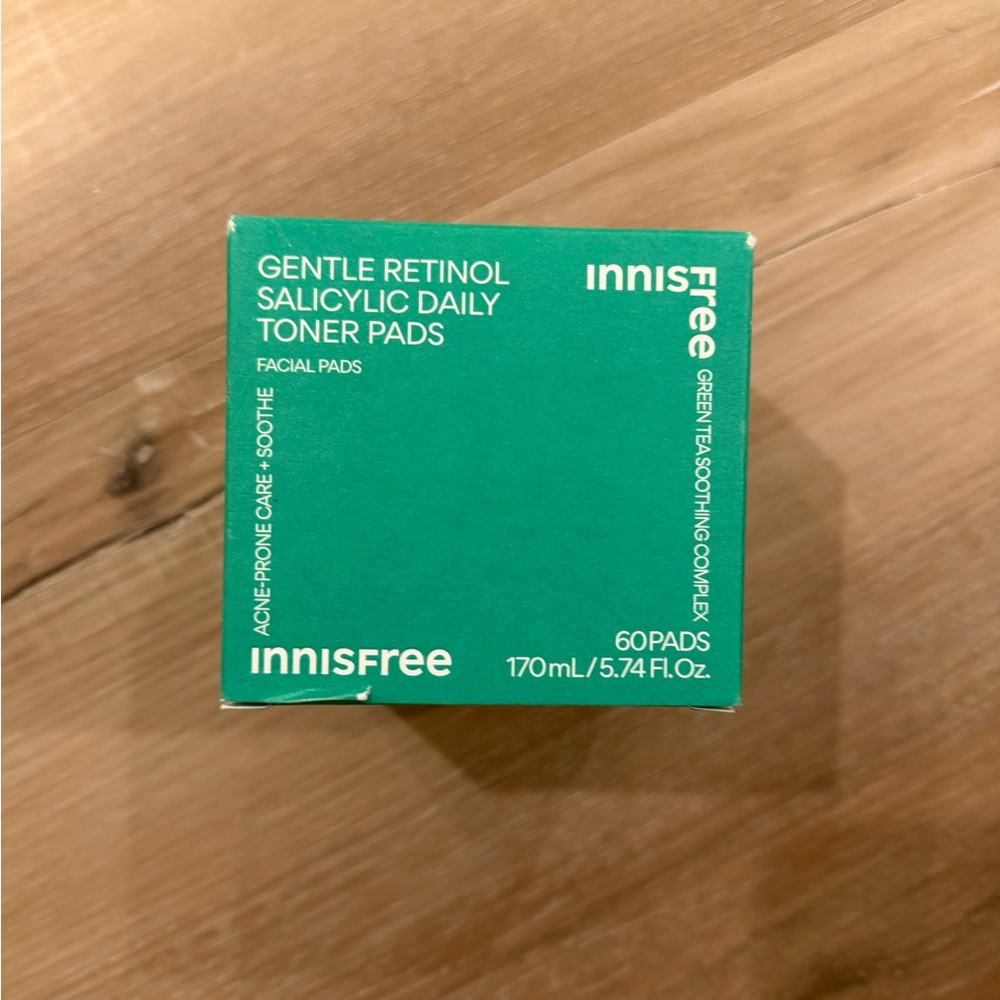 NEW Innisfree Gentle Retinol Salicylic Daily Toner Pads